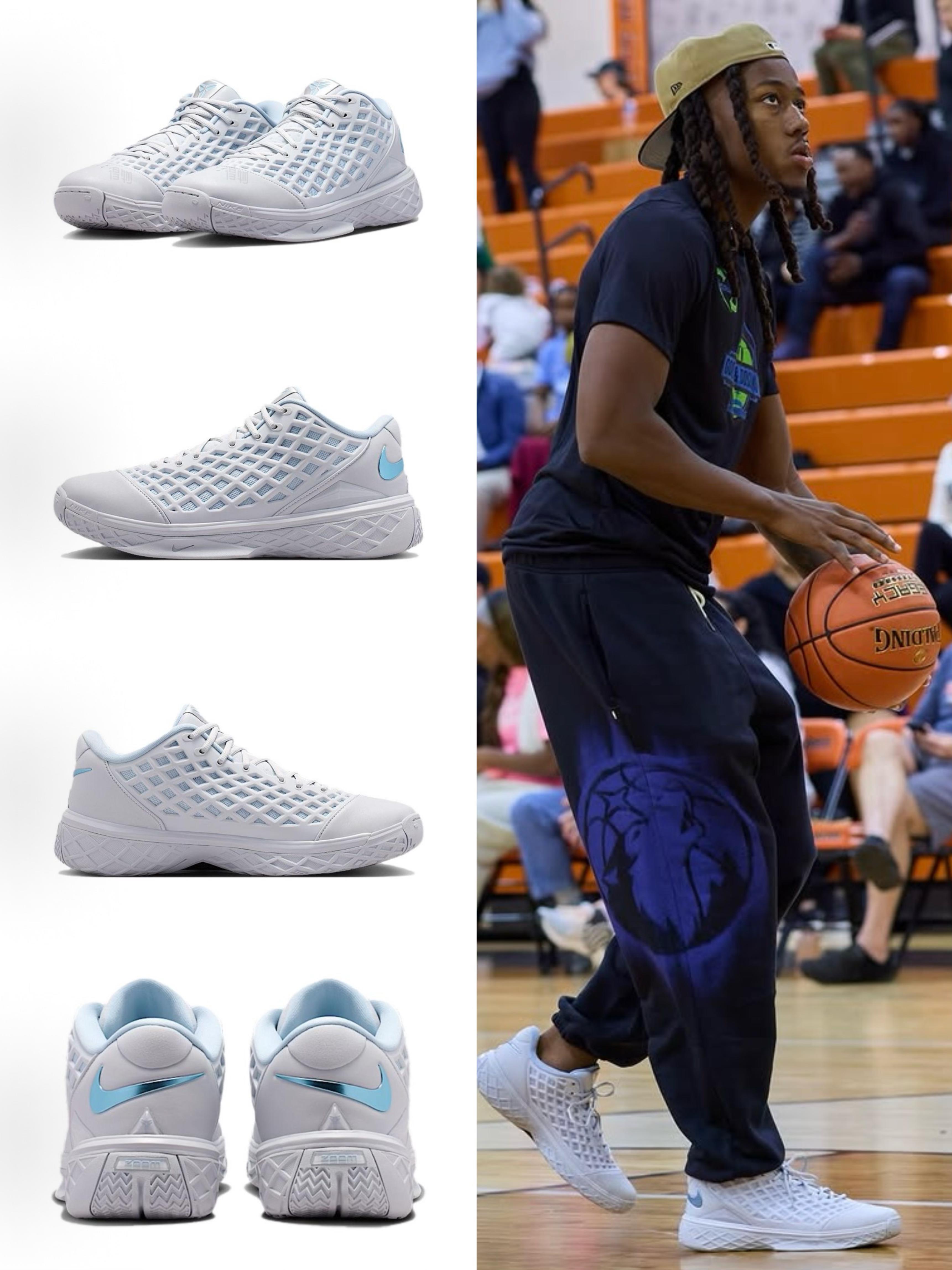 森林狼球员多森姆出席青少年训练营活动上脚Nike Zoom Kobe 3 Protro
